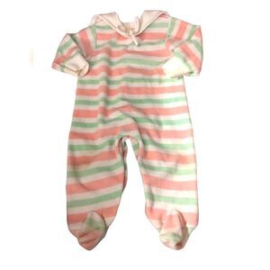 Vintage pastel striped velour outfit‎